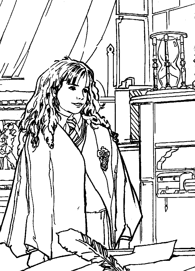 Plansa de colorat cu Harry Potter 177 87
